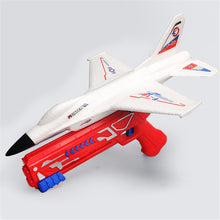 Flying Airplane Toy with Launcher, Throwing Foam Glider Catapult Plane Toys for Kids Boys Birthday Gift