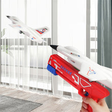 Flying Airplane Toy with Launcher, Throwing Foam Glider Catapult Plane Toys for Kids Boys Birthday Gift