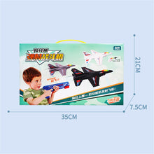 Flying Airplane Toy with Launcher, Throwing Foam Glider Catapult Plane Toys for Kids Boys Birthday Gift