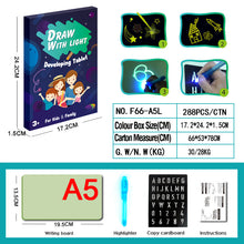 Educational Toy Drawing Pad 3D Magic Light Drawing Board With 8 Light Effects Puzzle Sketchpad for Kids