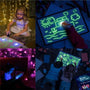 Educational Toy Drawing Pad 3D Magic Light Drawing Board With 8 Light Effects Puzzle Sketchpad for Kids